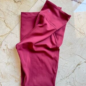 lululemon athletica pink/burgundy Leggings